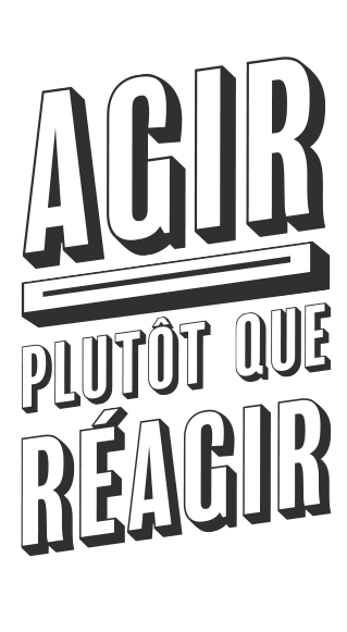 Act don’t react logo